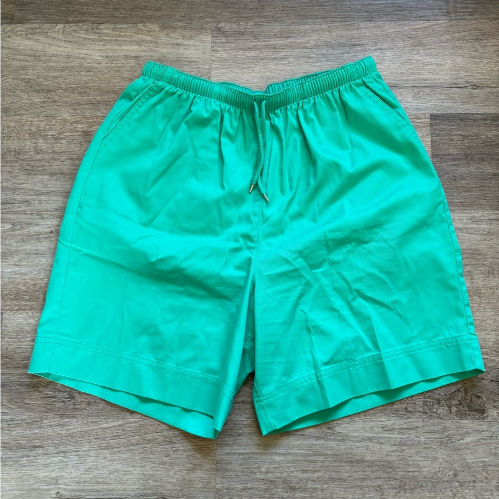 Coral Bay Cotton Blend  Drawstring Waist Shorts